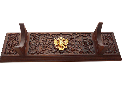 Подзорная труба на подставке "Герб РФ". Златоуст купить с доставкой Подзорная труба на подставке "Герб РФ". Златоуст